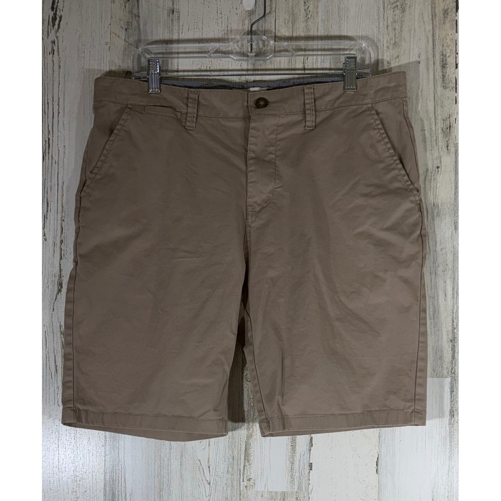 Hudson & Barrow‎ Men Casual Khaki Tan Chino Shorts Size 34 (36x9) High Rise